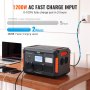VEVOR Portable Power Station Solar Generator 1843Wh 2400W with 13 Charging Ports