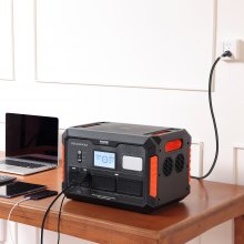 VEVOR Portable Power Station Solar Generator 1843Wh 2400W with 13 Charging Ports