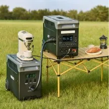 VEVOR Portable Power Station, 3600W 3840Wh Power Station Solar Generator with 10 Output Ports & Adjustable Input Power, Expandable LiFePO4 Battery Backup for Home Camping RV (Solar Panel NOT Included)