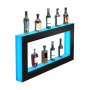 VEVOR LED Lighted Liquor Bottle Display, Square 48 Inch, Illuminated Home Bar Shelf with RF Remote & App Control 7 Static Colors 1-4 H Timing, Acrylic Wall-Mounted Drinks Lighting Shelf for 24 Bottle