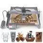 VEVOR Laser Engraver, 20W Output Laser Engraving Machine, 15.7" x 15.7" Large Working Area, 10000mm/min Movement Speed, Compressed Spot with Eye Protection, Laser Cutter for Wood, Certain Metal