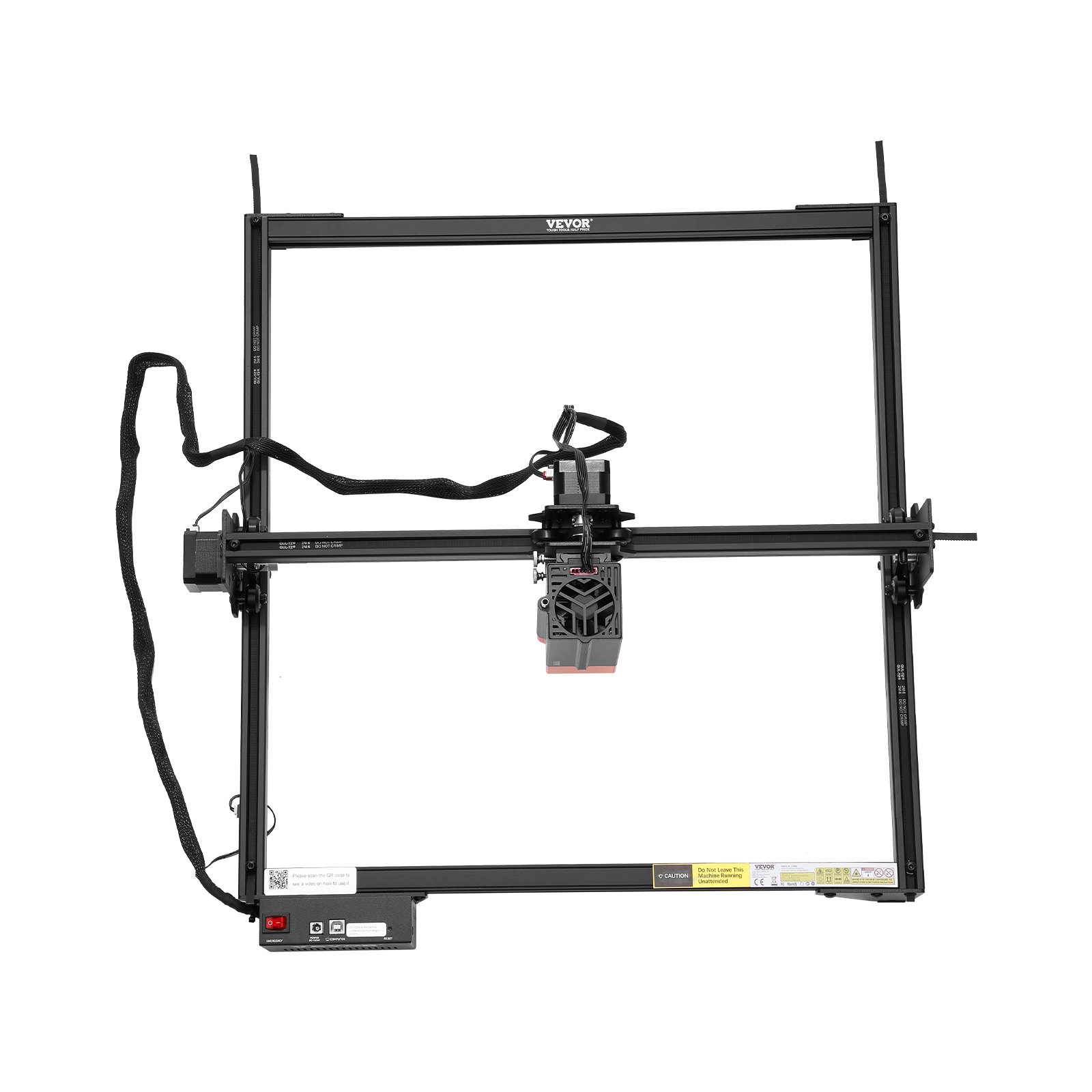 VEVOR Laser Engraver, 20W Output, Laser Engraving Cutter Machine, 13.7 x 15.7 in/35 x 40 cm Working Area, 10000 mm/min Movement Speed, Compressed Spot with Eye Protection, for Wood, Certain Metal
