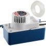 VEVOR Condensate Removal Pump, 1/50 HP, 65 GPH, 15 ft Lift, 115V Automatic AC Condensation Pump with Safety Switch & 20' Tubing for Air Conditioner, Dehumidifier, HVAC, Furnace, Ice Maker Water Drain
