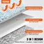 VEVOR Double Reflective Insulation Roll, Foam Core Radiant Barrier, 15.1mm 48 in x 25 ft, Double-Sided Aluminum Foil EPE Foam Heat Reflective Shield, Thermal Insulation Roll for Window RV Roof