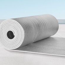 VEVOR Double Reflective Insulation Roll Foam Core Radiant Barrier 300 in x 48 in x 19/32 inch