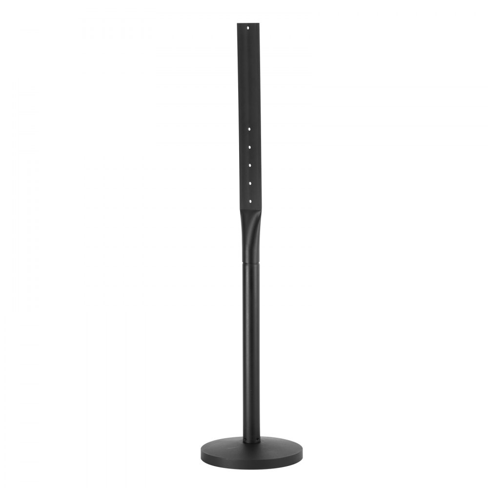 VEVOR Cast Iron Sign Post, 4 ft Portable Heavy Duty Steel Post Sign Holder with Hard Plastic Base & Wheels, U-Channel Sign Stand for Garden, Courtyard, Farm or Traffic Intersection, Black