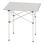 VEVOR Folding Camping Table, Portable Roll Up Side Tables, Small Lightweight Aluminum Beach Table, Compact with Carry Bag, for Outdoor Cooking, Tailgating, Grilling, Picnic, Travel, Silver