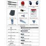VEVOR Double Swivel Opener Automatic Gate Opener Remote Complete Kit Double Gate Opener Heavy Duty Up to 880lbs 5,5 m Long Gate 80W AC Powered Gate Opener