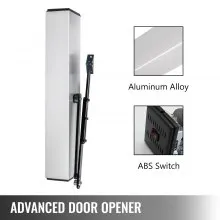 VEVOR Automatic Door Opener 110-240V, Handicap Door Opener 22 Lbs, Automatic Swing Door Opener 50 W Swing Door Opener 120 Degrees Adjustable Aluminum Alloy and Stainless Steel Electric Door Opener