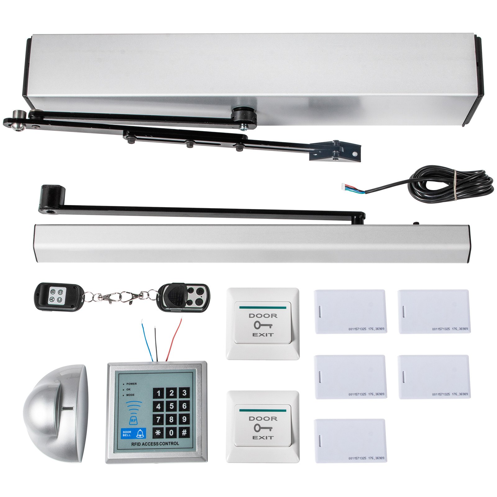 VEVOR 10 kg Electric Door Opener Closer 110-240V Automatic Door Opener Handicap Door Opener Automatic Swing Door Opener 50W Swing Door Opener 120 Degrees Adjustable Aluminum Alloy
