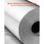 VEVOR Double Reflective Insulation Roll, Perforated Woven Fabric Radiant Barrier, 0.15mm 76.2m x 1.22m, Double-Sided Aluminum Foil Heat Reflective Shield, Thermal Insulation Roll for Window RV Roof