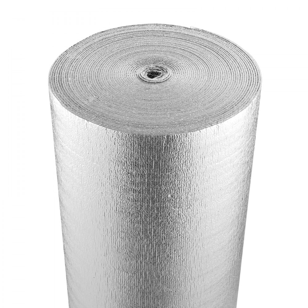 VEVOR Double Reflective Insulation Roll Woven Fabric Radiant Barrier 48"x250ft