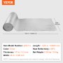 VEVOR Double Reflective Insulation Roll Foam Core Radiant Barrier 48in x 100 ft