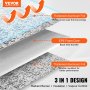 VEVOR Double Reflective Insulation Roll, Foam Core Radiant Barrier, 3.2 mm 48 in x 25 ft, Double-Sided Aluminum Foil EPE Foam Heat Reflective Shield, Thermal Insulation Roll for Window RV Roof