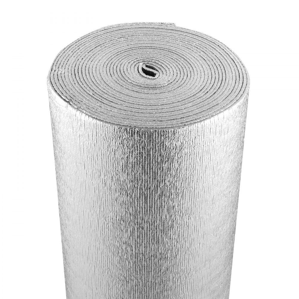 VEVOR Double Reflective Insulation Roll Foam Core Radiant Barrier 24 in x 25 ft