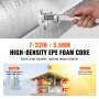 VEVOR Double Reflective Insulation Roll Foam Core Radiant Barrier 48 in x 50 ft