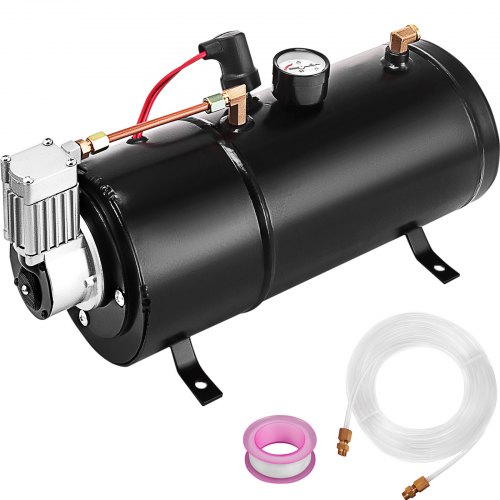 VEVOR Air Horn Compressor Tank Pump 0.8 Gallon Tank Air Compressorfor 120PSI 12V Portable Air Compressor Pump For Truck Pickup On Board