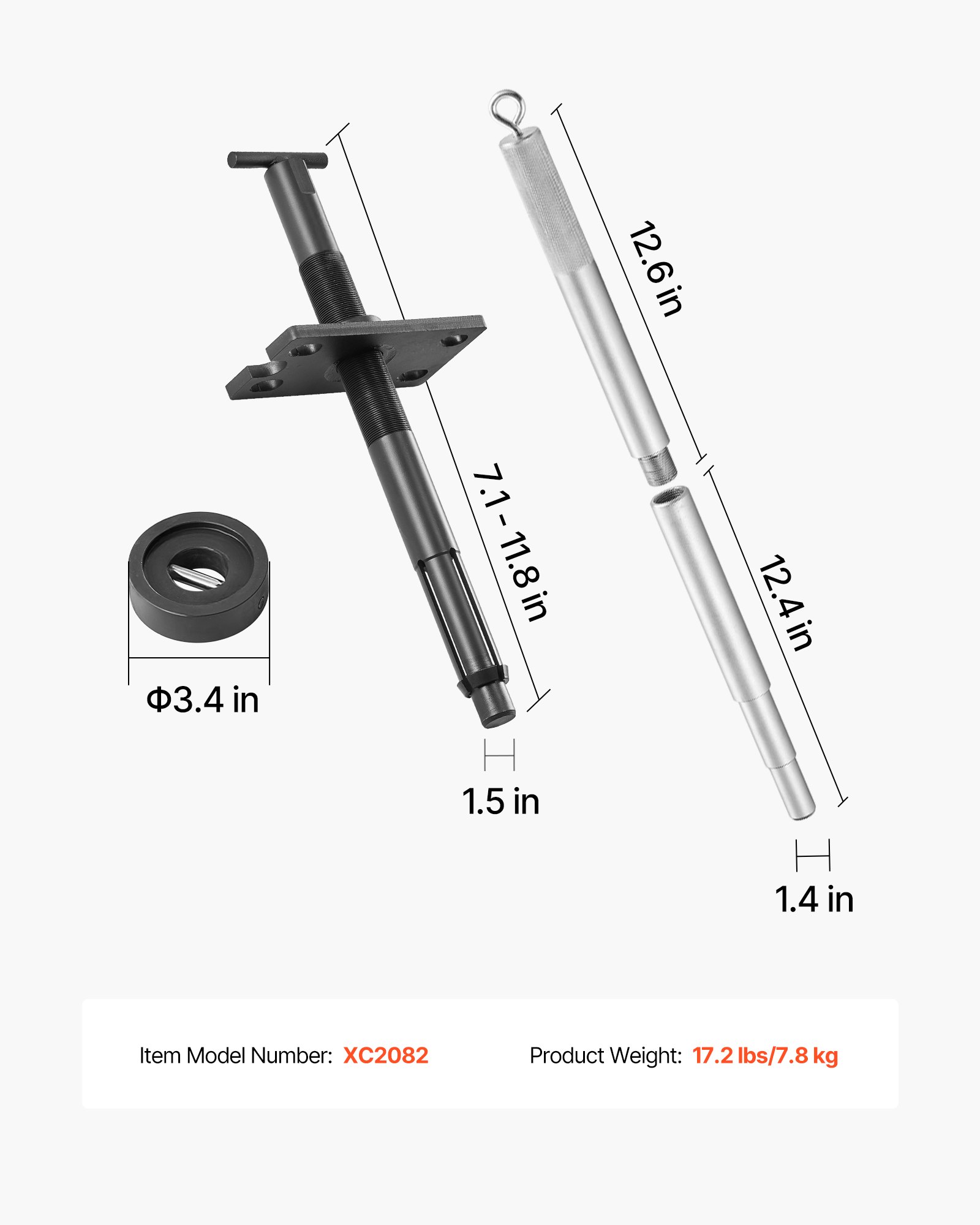 VEVOR Mercruiser Alignment Tool & Gimbal Bearing Puller Set, Compatible with Mercruisers, OMC, Volvo Cobra Bell Housings, Engine Alignment Tool, Bearing Puller Seal Bellow Expander Tools Installer