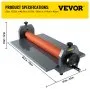 COLD LAMINATOR LAMINATING MACHINE OFFICE PHOTO BOOKKEEPING 1000MM 4 ROLLER