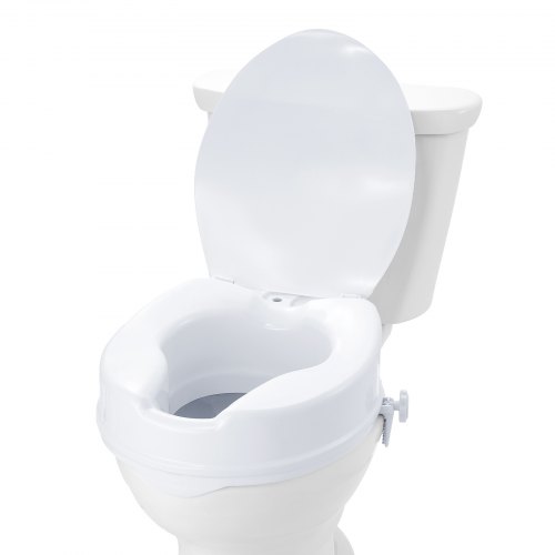 VEVOR Raised Toilet Seat 4" Raised 300 lbs Universal Toilet Riser for Elderly