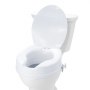 VEVOR megemelt WC-ülőke, 4" magas, 300 font súlyú, univerzális WC-ülőke-emelő, csavarrúd-reteszelő, WC-üléssel, idősek, mozgássérültek, betegek, terhesek, orvosi