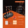 VEVOR Portable Propane Forge, 3 Burners, 1427℃ Tool and Knife Making Blacksmithing Farrier Forge, Large Capacity Hexagon, Cold-Rolled Steel Gas Forging Tools and Equipment, Use for Metal Forging