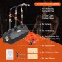 VEVOR Portable Propane Forge, 3 Burner Farrier Forge, 2600℉ Tool and Knife Making Blacksmithing Gas Forge, Large Capacity Hexagon Cold-Rolled Steel Gas Forging Tools and Equipment for Metal Forging
