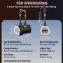 Forja de propano portátil VEVOR, doble quemador para la fabricación de herramientas y cuchillos, forja de herrero de gran capacidad, mini horno de herrería, herramientas y equipos de forja a gas, kit completo