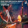 VEVOR Propane Forge Portable, Single Burner Tool and Knife Making, Large Capacity Blacksmith Farrier Forges, Mini Furnace Blacksmithing, Gas Forging Tools and Equipment, Complete Kit