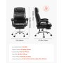 VEVOR Executive Chair High Back Office Chair with Footrest Lumbar Pillow Black