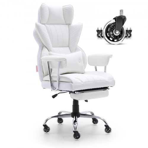 VEVOR Executive Office Chair Reclining Office Chair with Footrest 90-120°Rocking