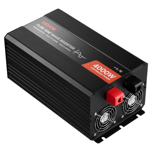 FS4000D Inverter Di Tensione 12V 4000W – Onda Sinusoidale Pura, Blu, Con Doppia Presa Schuko E Porta USB