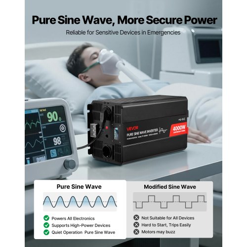 Siinusinverter 12 V – 230 V, 4000 W — pilt 3