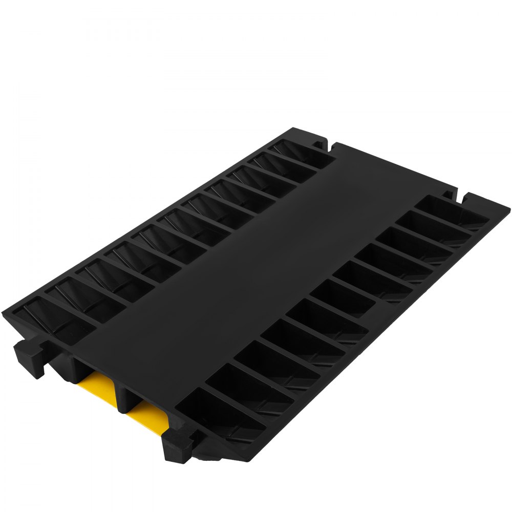 2-channel Cable Protectors Ramps Rubber Cable 22000lbs Axle Capacity Protective