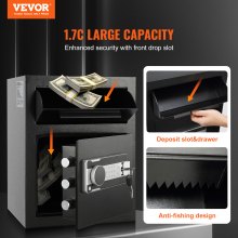 VEVOR 1.7 C Depository Safe Deposit Safe s hesly a klíči Drop Slot
