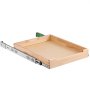 VEVOR Pull Out Cabinet Organizer, 17"W x 21"D Cabinet Drawer, Soft Close Slide out Shelf, Heavy-Duty Sliding Wood Drawer, Bottom and Side Assembly Base Cabinet Organization for Kitchen Pantry Bathroom