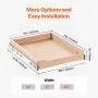 VEVOR Pull Out Cabinet Organizer, 17"W x 21"D Cabinet Drawer, Soft Close Slide out Shelf, Heavy-Duty Sliding Wood Drawer, Bottom and Side Assembly Base Cabinet Organization for Kitchen Pantry Bathroom