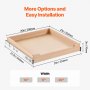 VEVOR Pull Out Cabinet Organizer, 20"W x 21"D Cabinet Drawer, Soft Close Slide out Shelf, Heavy-Duty Sliding Wood Drawer, Bottom and Side Assembly Base Cabinet Organization for Kitchen Pantry Bathroom