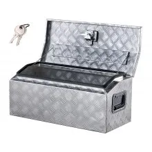 VEVOR 30"x13"x13" Heavy Duty Aluminum Truck Bed Tool Box for Pickup RV Silver