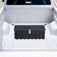 30"x13"x9.6" Heavy Duty Aluminum Truck Bed Tool Box for Pickup RV Black
