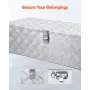 30"x13"x9.6" Heavy Duty Aluminum Truck Bed Tool Box for Pickup RV Silver