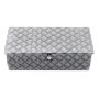 VEVOR Heavy Duty Aluminum Truck Bed Tool Box, Stripes Plated Tool Box with Side Handle and Lock Keys, Storage Toolbox Chest Organizer for Trailer, Pickup, RV, 30"x13"x9.6"(762x330.2x243.84mm), Silver