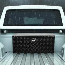 35.4"x14.6"x14.6" Heavy Duty Aluminum Truck Bed Tool Box for Pickup Black