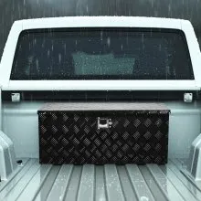 35.4"x14.6"x14.6" Heavy Duty Aluminum Truck Bed Tool Box for Pickup Black