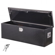 VEVOR 49"x15"x15" Heavy Duty Aluminum Truck Bed Tool Box for Pickup RV Black