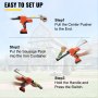 VEVOR Sausage Caulking Gun Silicone Gun 20V Iron Caulking Gun 10 OZ/300 ML