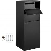 Parcel Drop Box For Secure , DPD Deliveries - Black Finish - Standard Size - Useful For Storing Parcels & Receiving Packages When You're Out
