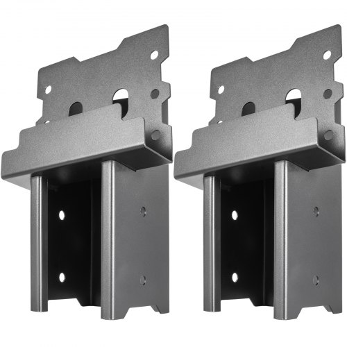 VEVOR Deer Blind Brackets, 2 PCS 4" x 4" Deer Stand Brackets, Powder Coated Steel Tree House Brackets, Heavy Duty Deer Stands  Elevated Deer Blinds for Outdoor Platform and Hunting Stand W/ Screw Kit