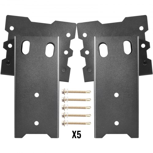 VEVOR Deer Blind Brackets, 2 PCS 4" x 4" Deer Stand Brackets, Powder Coated Steel Tree House Brackets, Heavy Duty Deer Stands  Elevated Deer Blinds for Outdoor Platform and Hunting Stand W/ Screw Kit