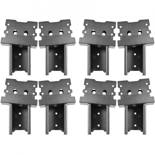 VEVOR Deer Blind Brackets, 4" x 4" 8 PCs Deer Stand Brackets Powder Coated Steel, Tree House Brackets Heavy Duty Deer Stands, Elevated Deer Blinds for Outdoor Platform and Hunting Stand W/ Screw Kit